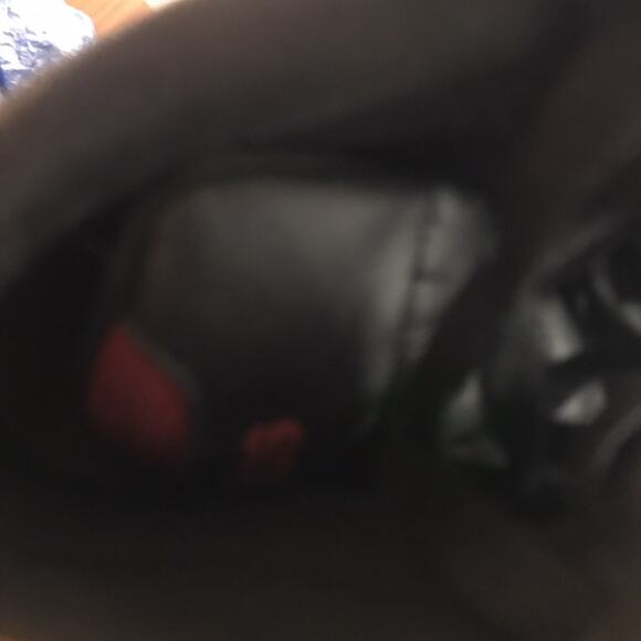 Size 10.5 - adidas Hoops 3.0 Mid Black Scarlet - Picture 8 of 9